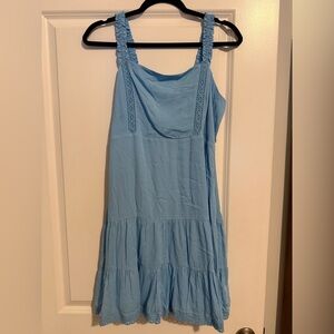 love, Fire Light Blue Midi Dress